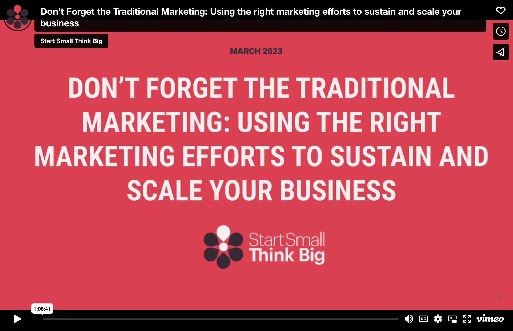 Don't Forget the Traditional Marketing