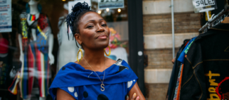 Black woman standing